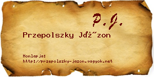 Przepolszky Jázon névjegykártya
